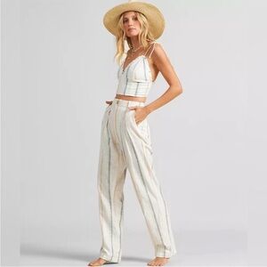 Billabong The salty blonde striped pants
